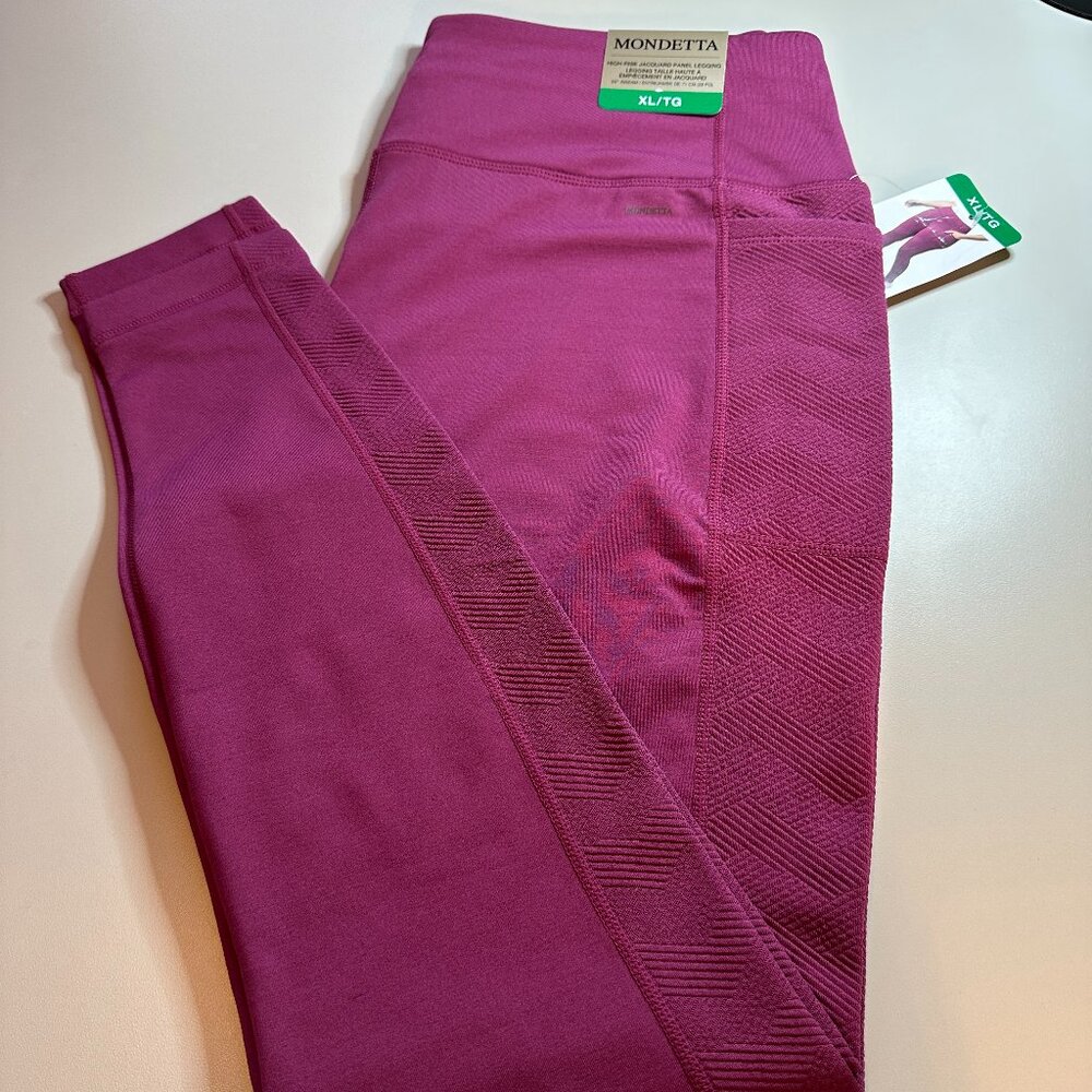 Women's Mondetta Jacquard Leggings Size xl NWT  + BONUS